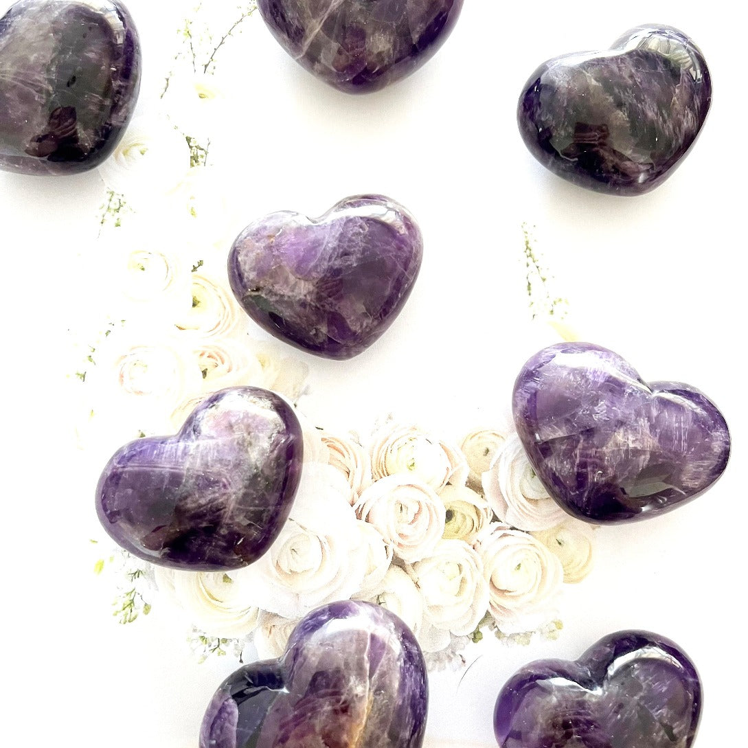 Amethyst hearts