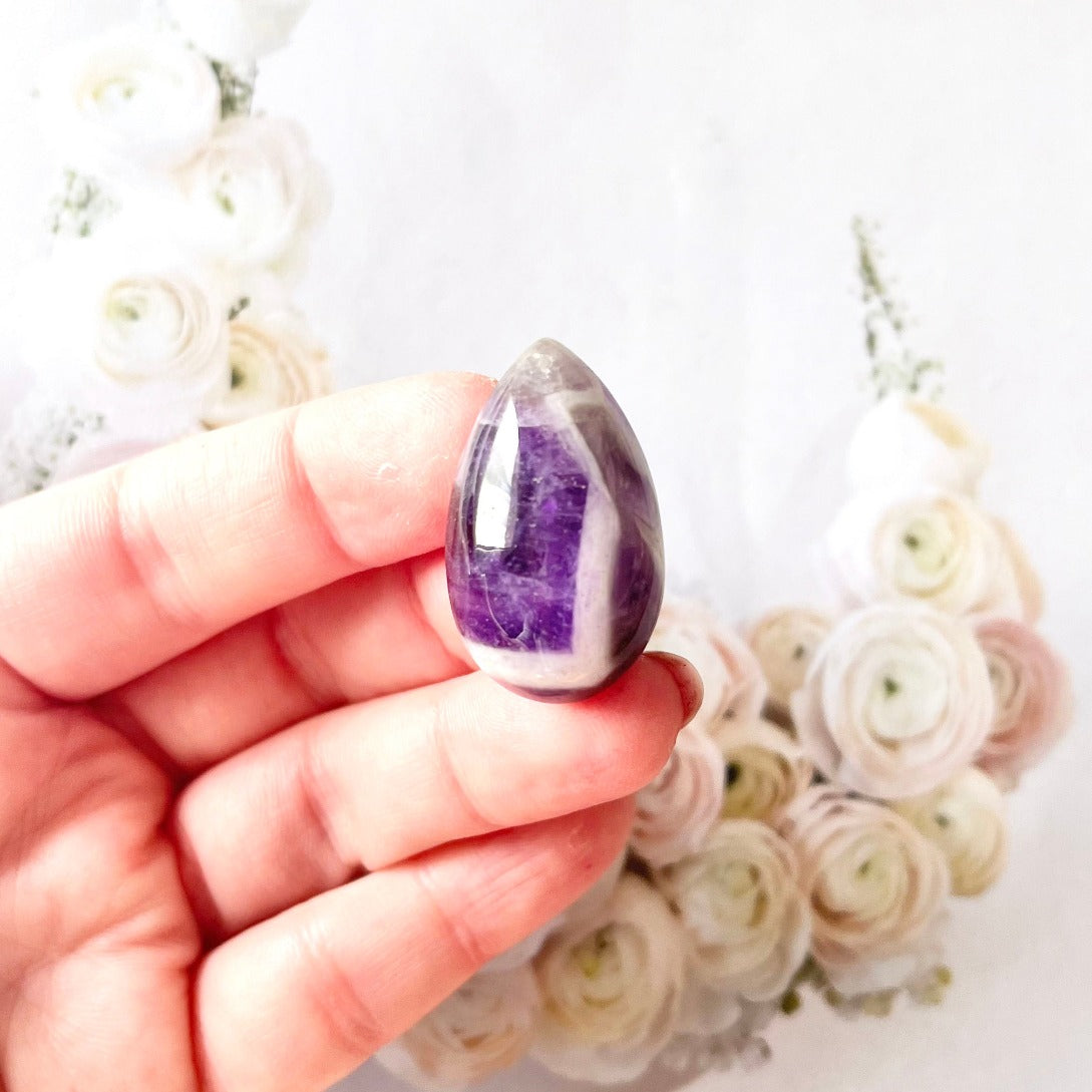 Dream amethyst pendant teardrop