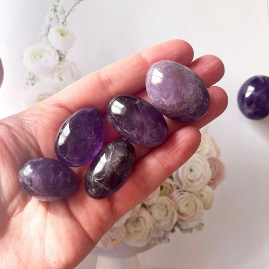 Large amethyst tumble stone