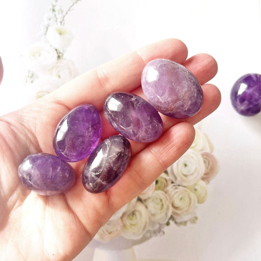 Amethyst tumble stones