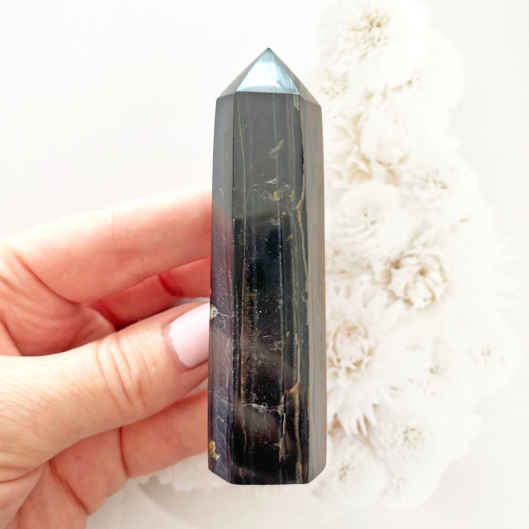 Blue tigers eye crystal