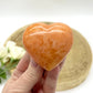 Carnelian puffy heart