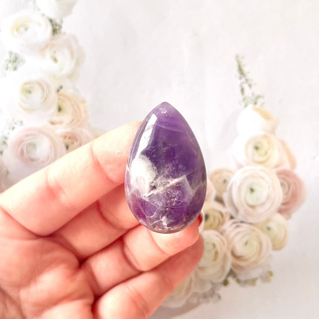 chevron amethyst pendant