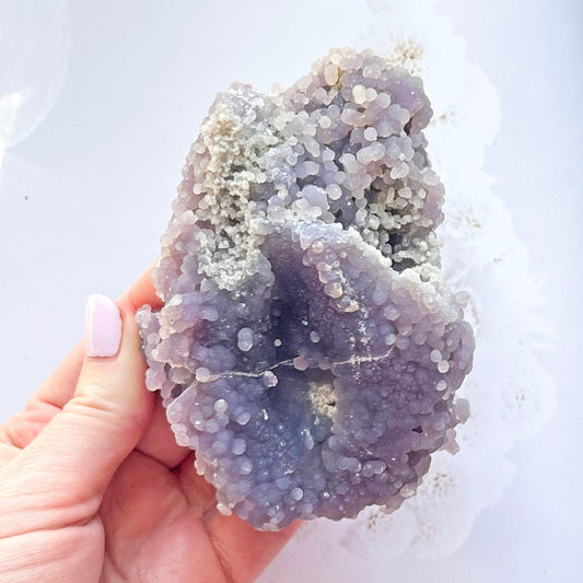 purple grape agate cluster