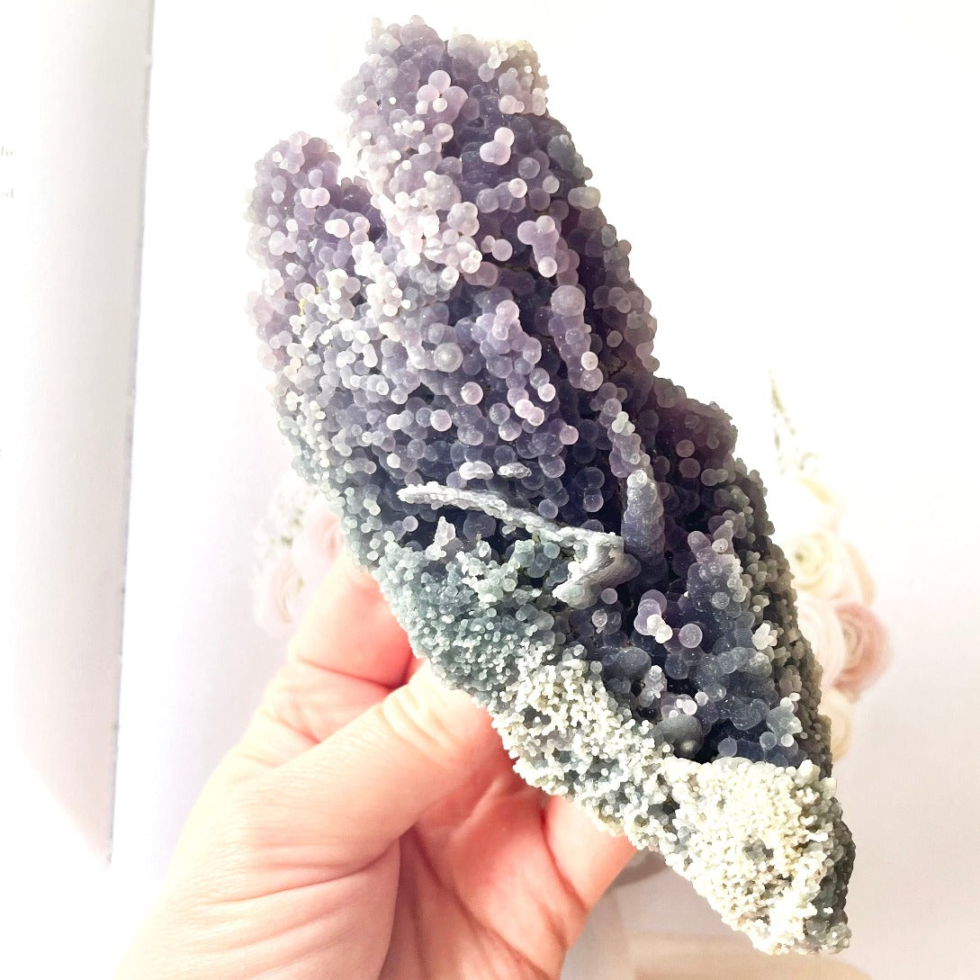 Grape agate cluster