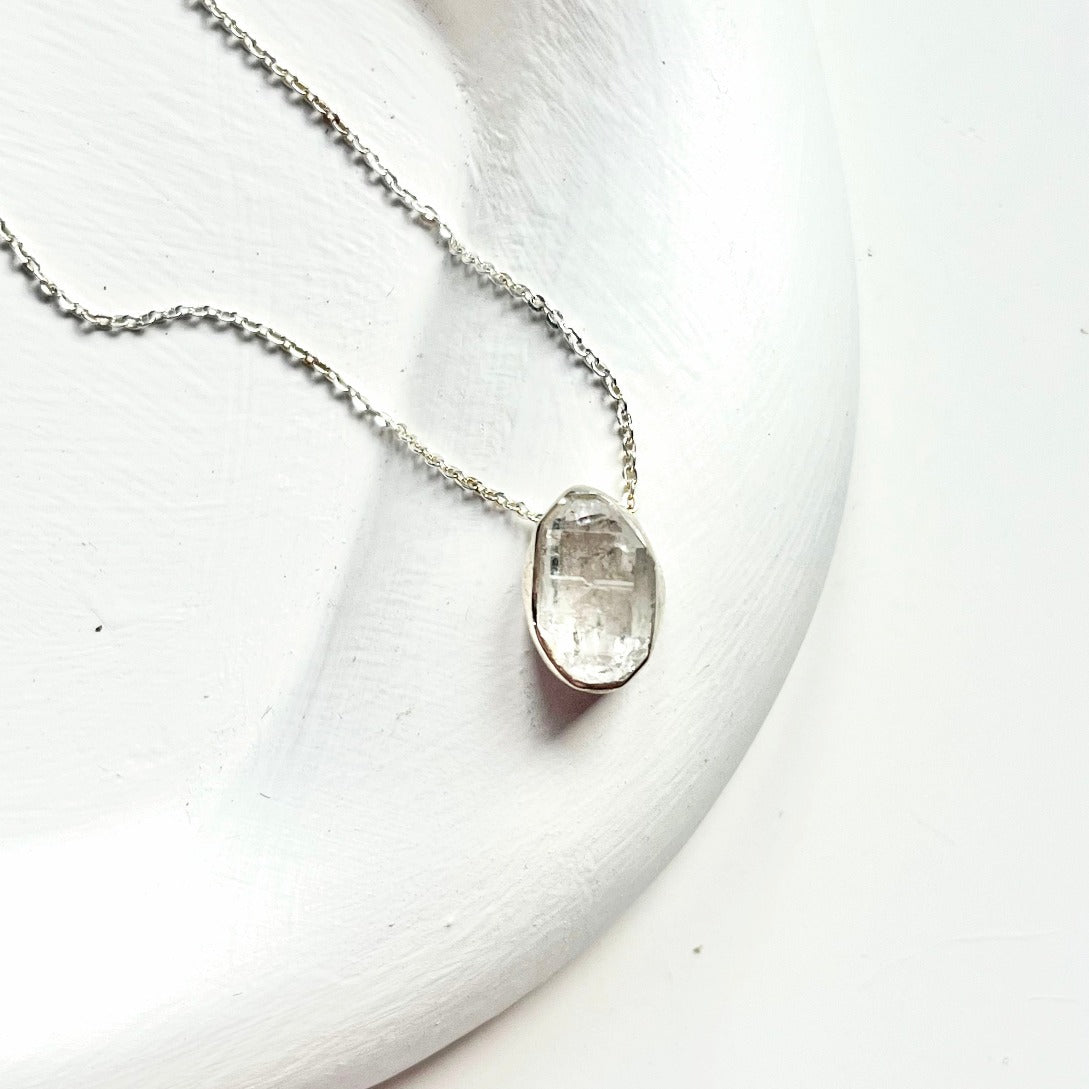 Herkimer diamond necklace