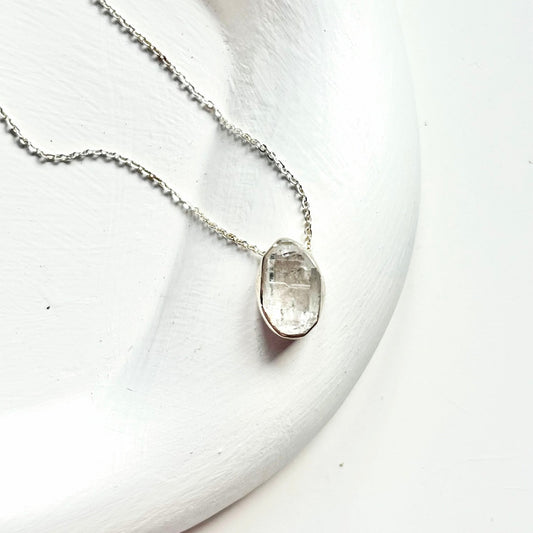 Herkimer diamond necklace