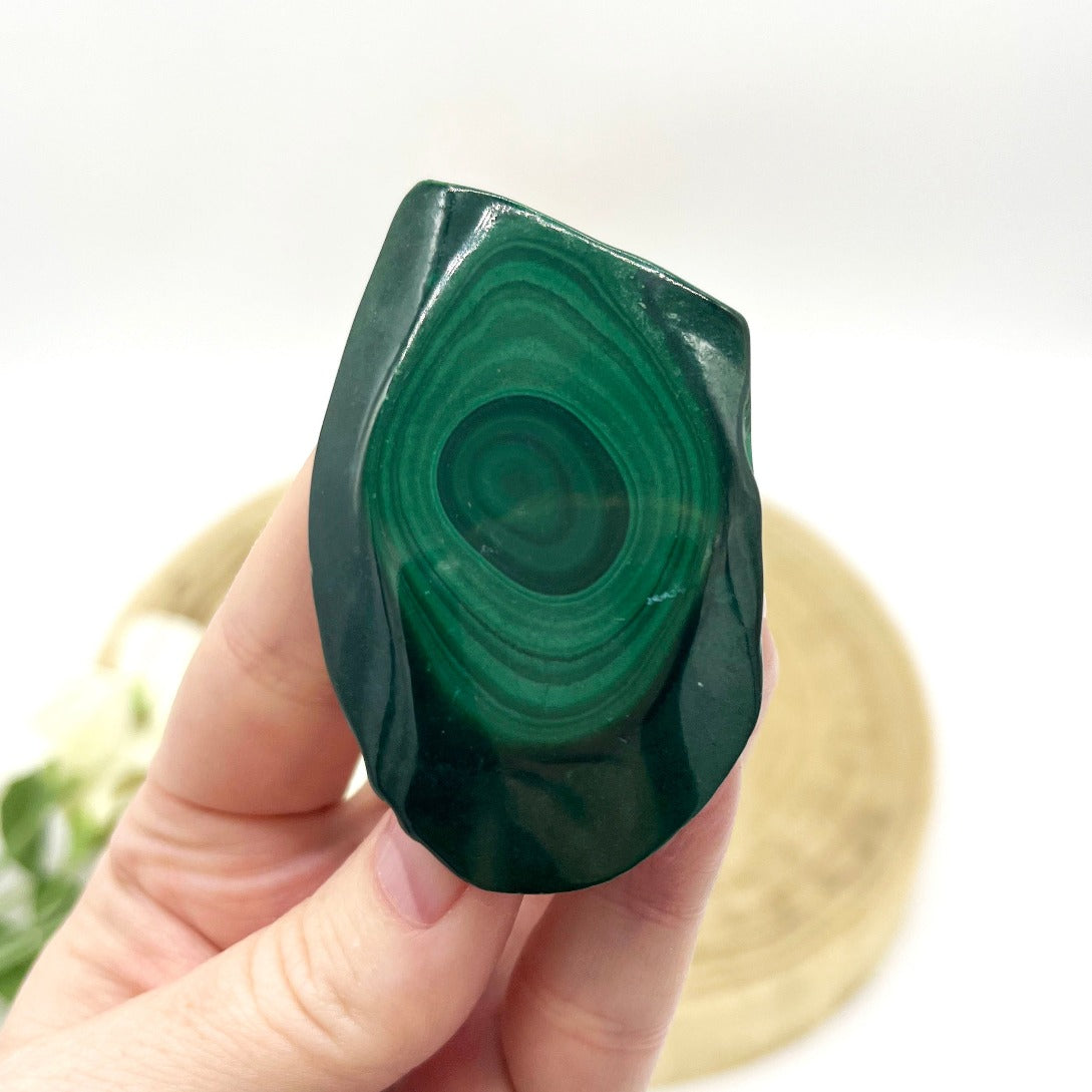 Malachite polished slab