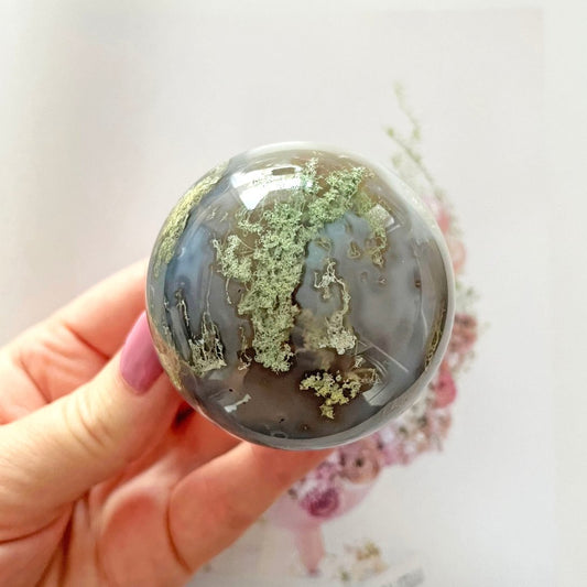 Moss Agate sphere