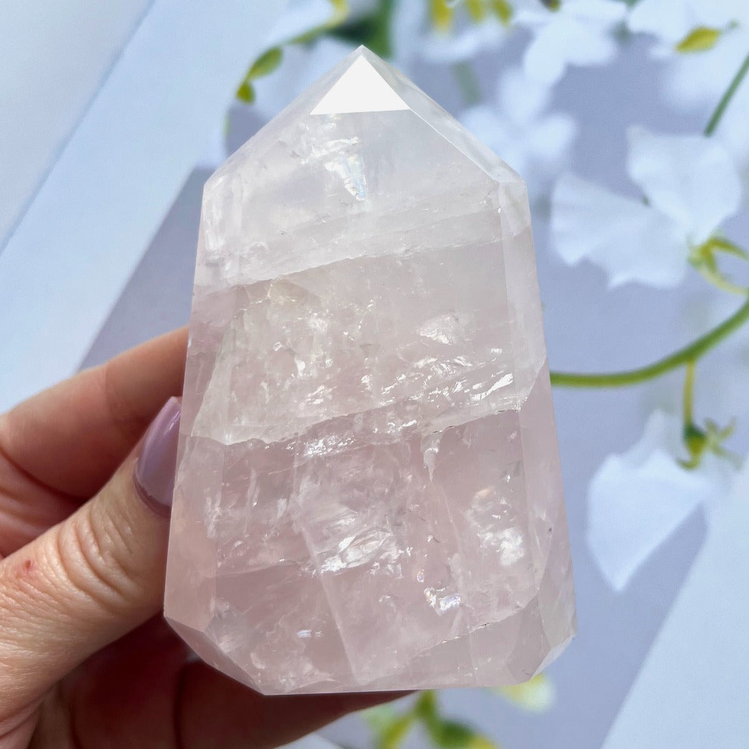 Rose Quartz crystal point