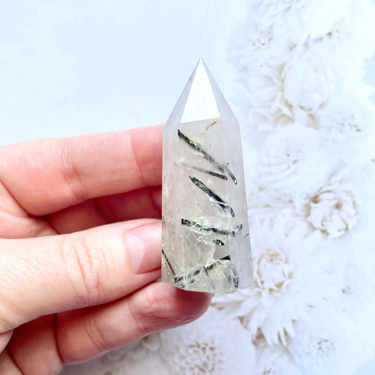 Tourmaline and quartz crystal generator