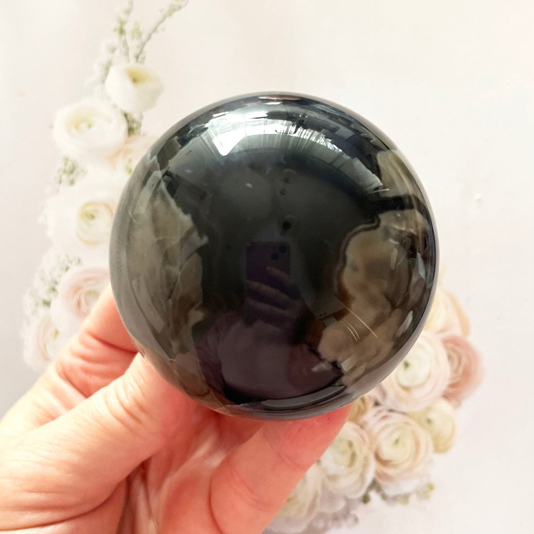 Volcanic agate sphere