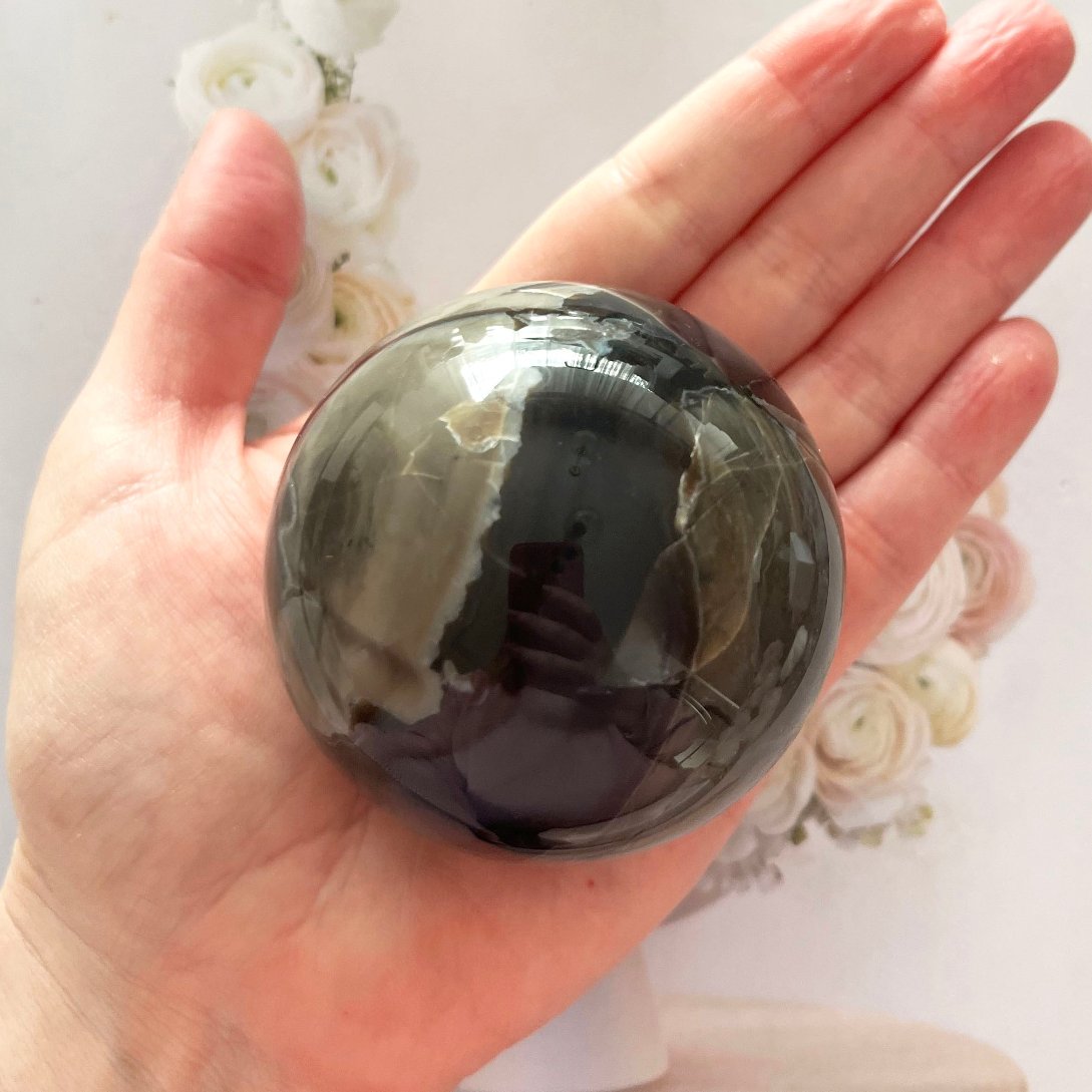 volcanic agate large sphere