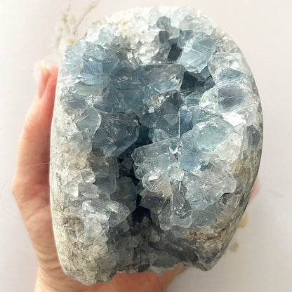 celestite freeform cluster