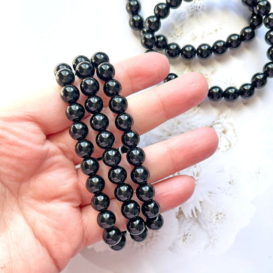 Black obsidian bracelet 8mm