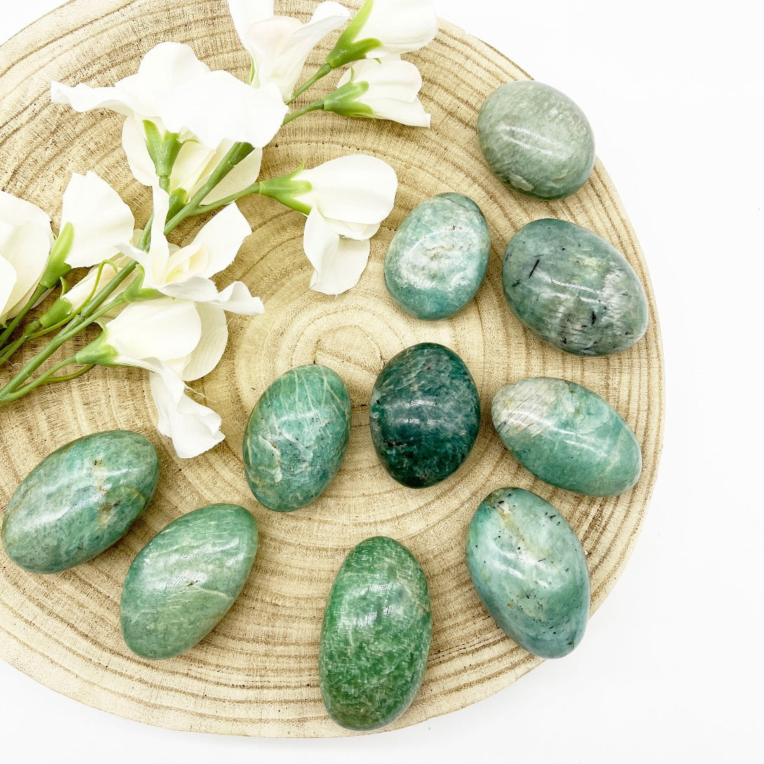 Amazonite palm stones Australia. Someday Dream Co