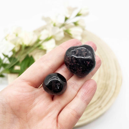 Large polished Garnet tumbled stones gems. Someday Dream Co.