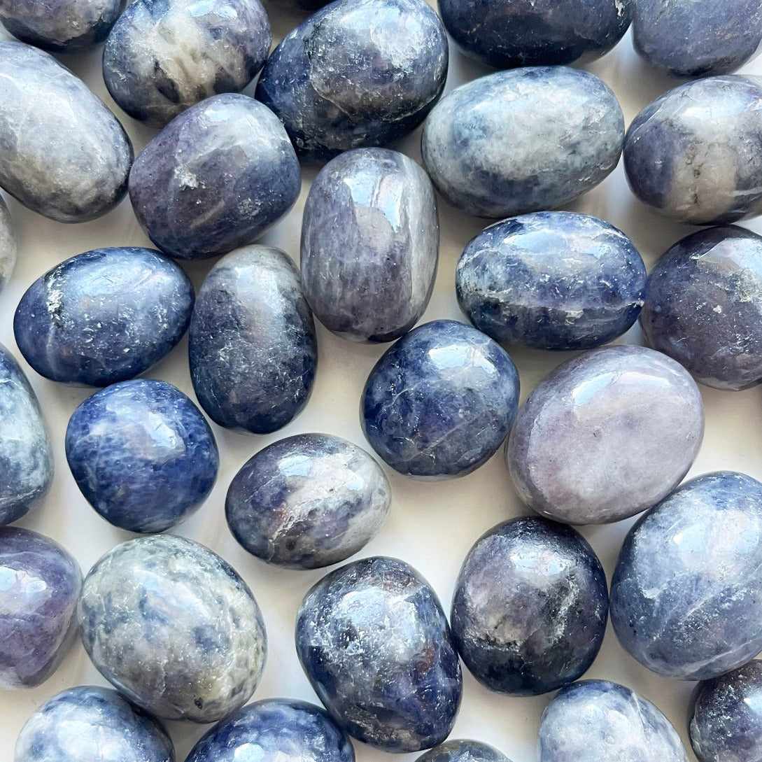 Iolite tumbled stone Australia