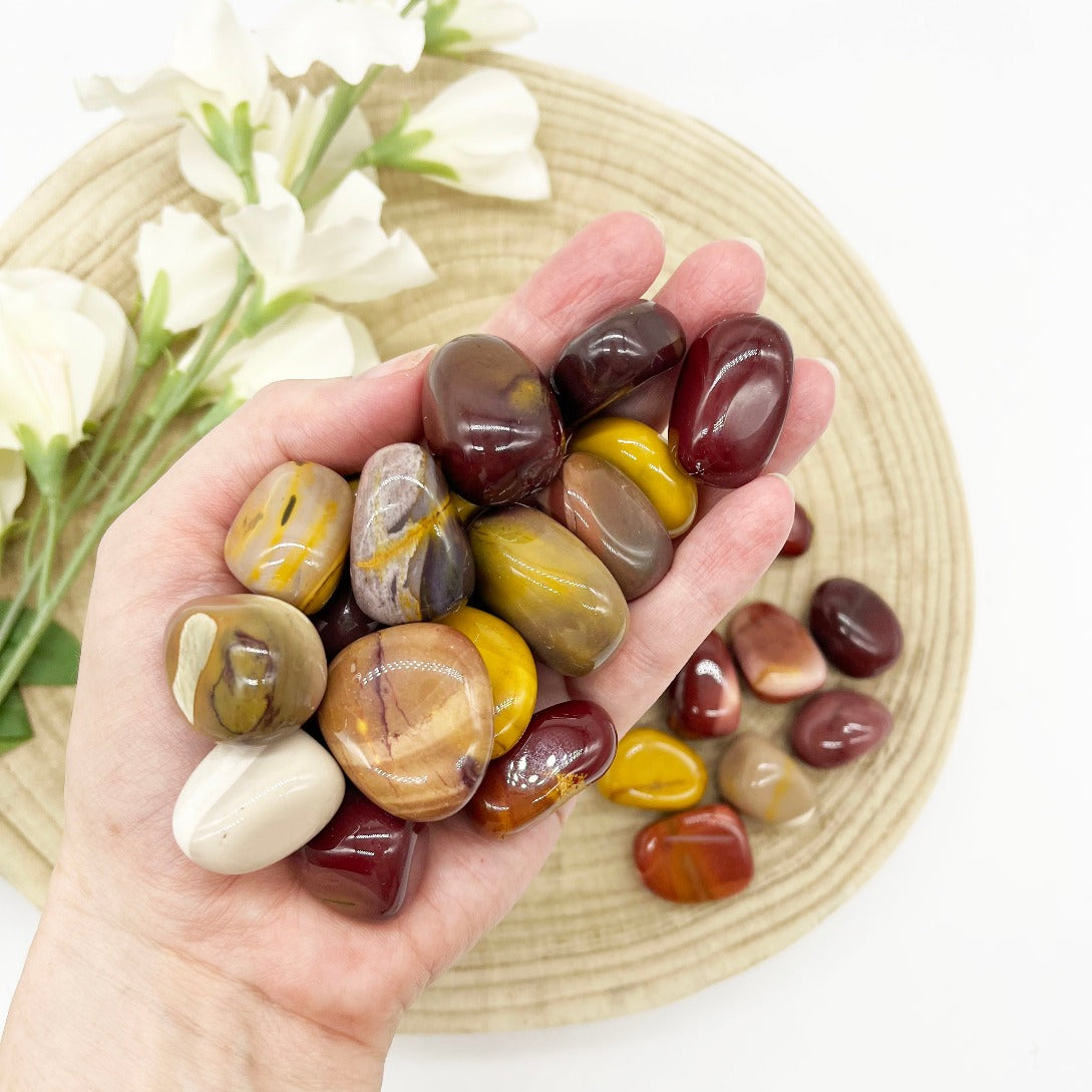 Mookaite tumble stone. Australian gemstone