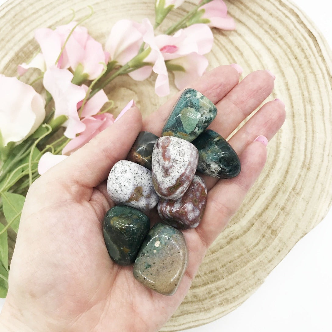 Ocean Jasper Tumbled Stones Tumbled