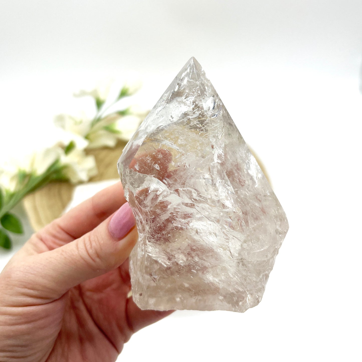 Quartz Polished Point Rough 2