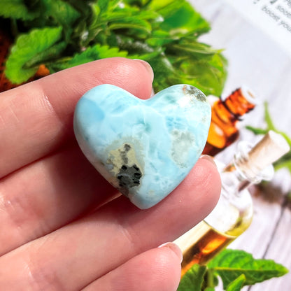 Larimar heart crystal. Someday Dream Co.