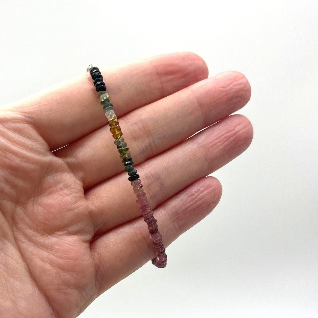 Watermelon tourmaline crystal jewellery Australia. Someday Dream Co